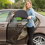 2 Pcs Car Window Cover Screen Breathable| Car Window Shade Sun Cover Window Covers | Mesh Front Rear Universal Side Automotive Window Sun Cover| For Sun Protection – Black Color