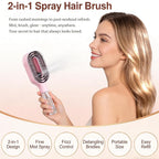 Hair Brush with Water Spray
