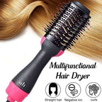 Shimandshine® Hot Air Brush Multi-Function HairDryer Straightener Curler CombOne Step Professional Salon Hai..