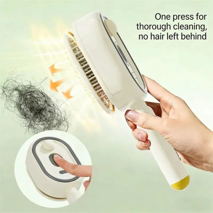 3-in-1 Multifunctional Steam Hair Brush | Electric Spray & Anti-Frizz Massage Comb for Smooth Hair & Pet Grooming