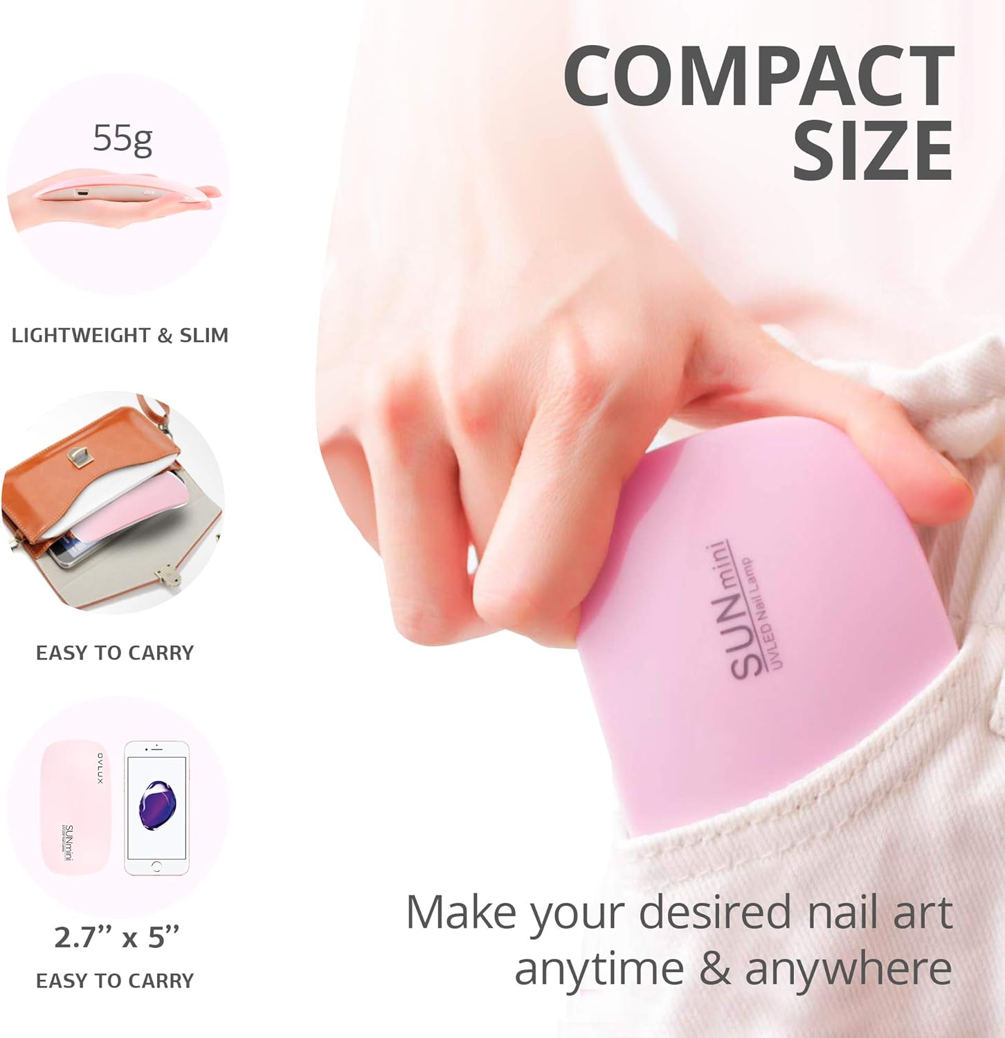 Nail Dryer Lamp 6W LED UV Portable