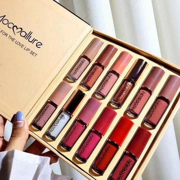 12 Matte Colors Lipstick Box